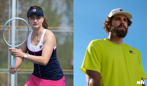 Barbora Krejcikova (left) and Reilly Opelka (Credit: Fila)