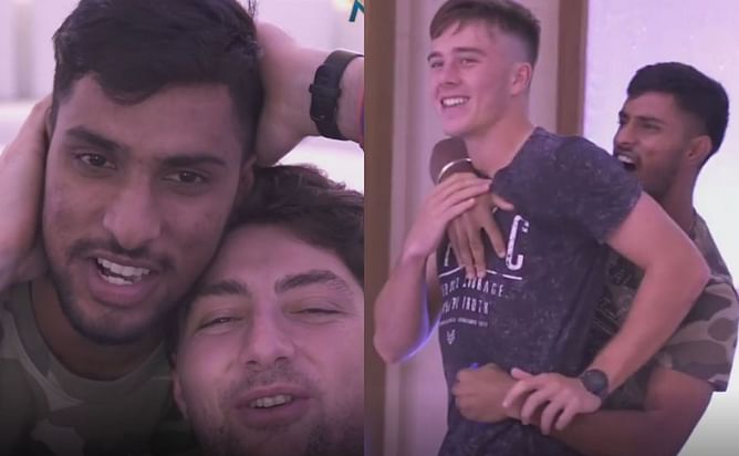 [Watch] MI batter Tilak Varma pulls off a hilarious prank on Tim David, Dewald Brevis and Riley Meredith