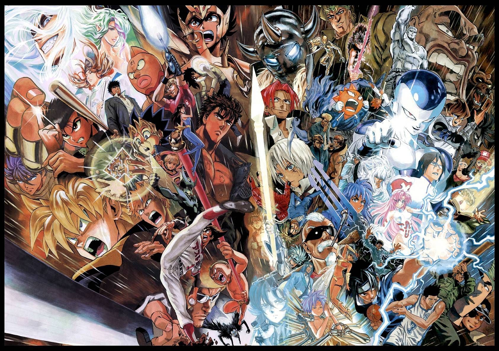 Shonen jump 40th anniversary art (Image via Yusuke Murata)