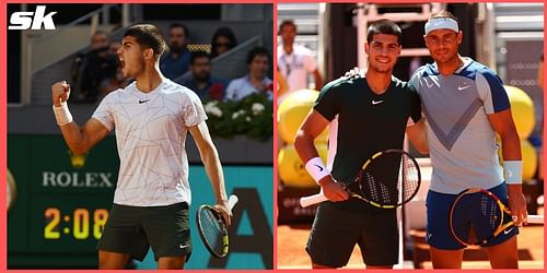 Carlos Alcaraz downed Rafael Nadal to reach his second Masters 1000 semifinal.