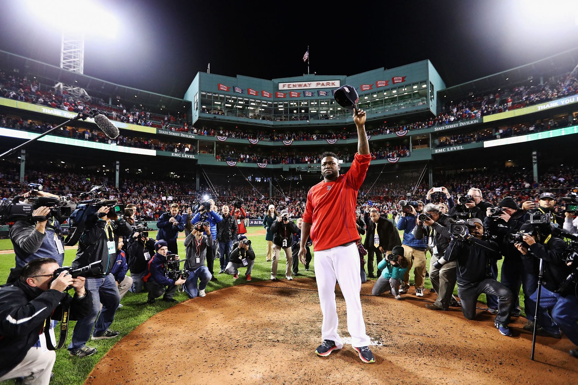 David Ortiz after his final game with the Boston Red Sox