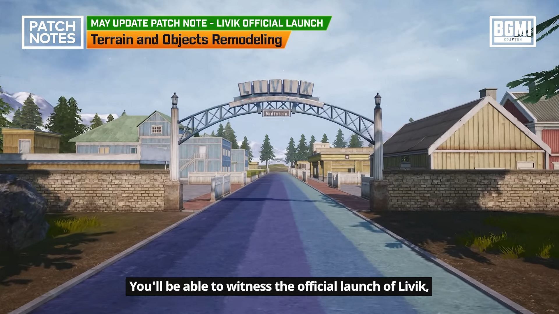 The map will be officially launched with the update (Image via BGMI/YouTube)