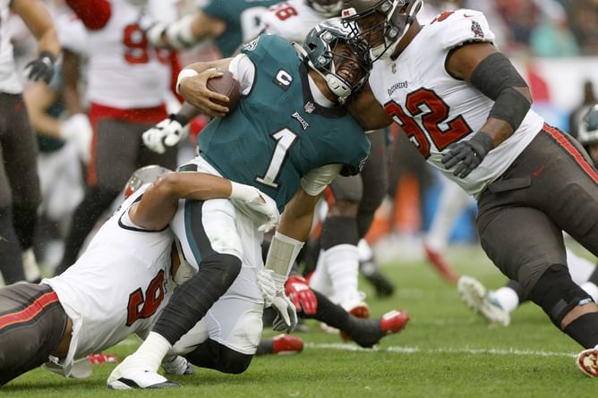 "He just can't throw the football well enough" - Shannon Sharpe does not believe Jalen Hurts is long-term answer at QB for Eagles