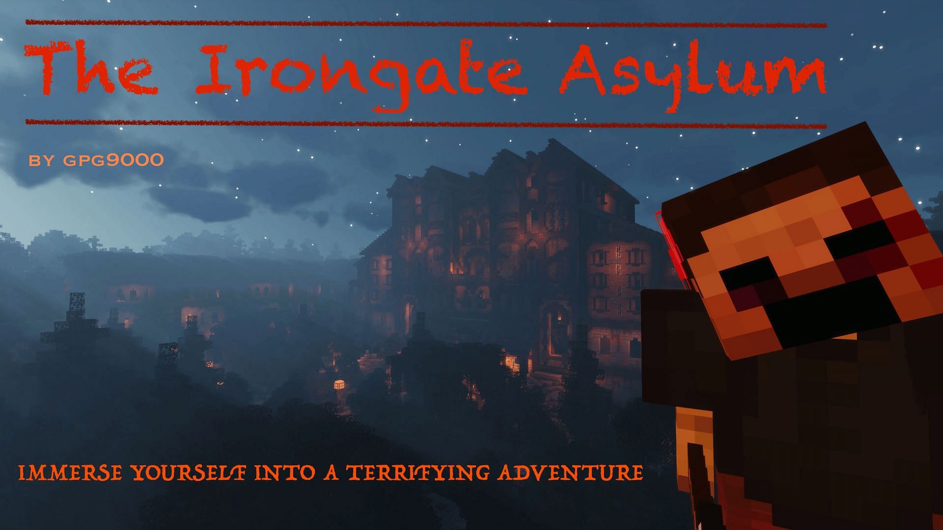 Irongate Asylum is inspired by the game Outlast (Image via GPG9000/MinecraftMaps.com)