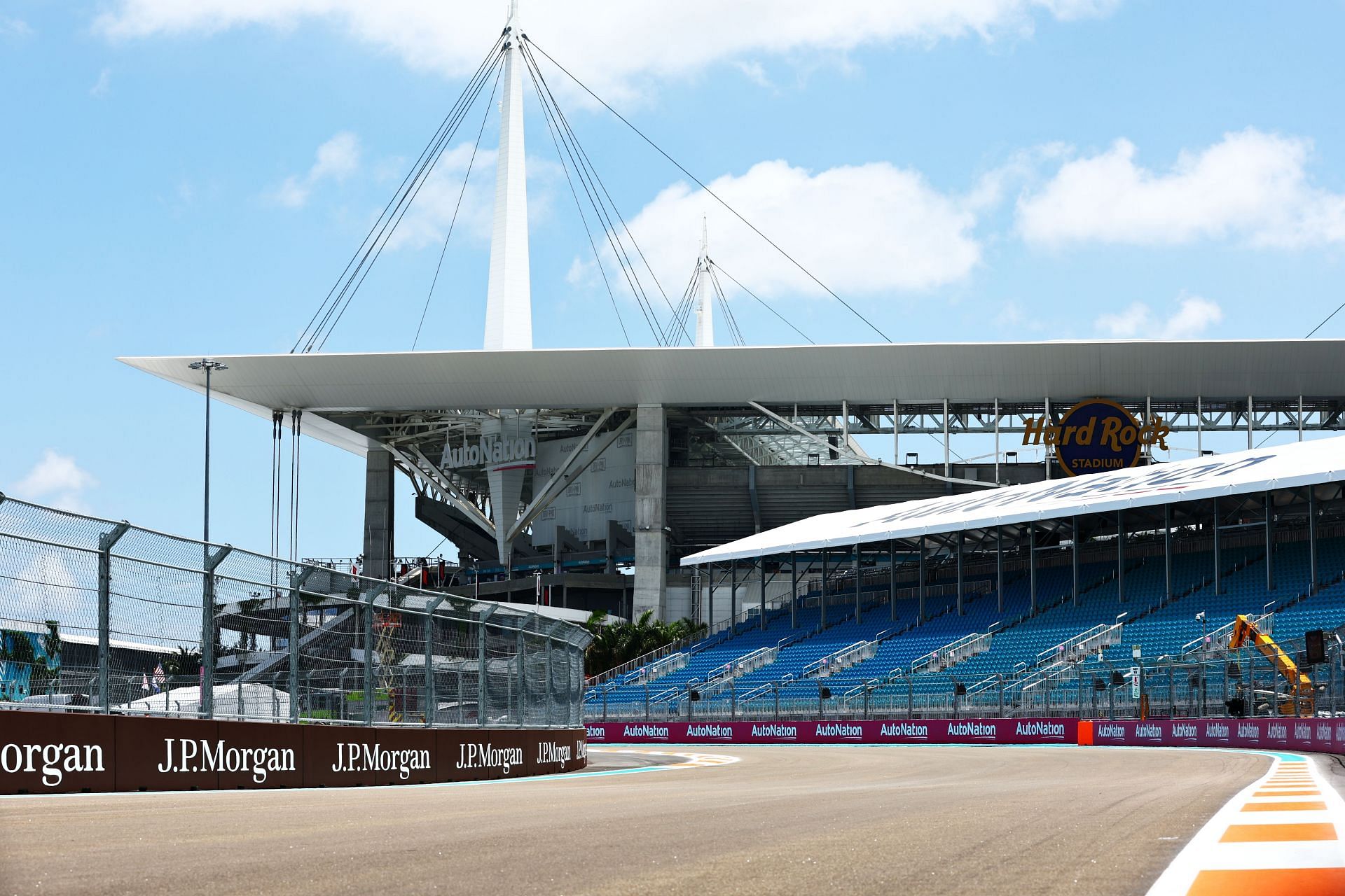 The Miami International Autodrome is semi-permananet track built around the Miami Hard Rock stadium