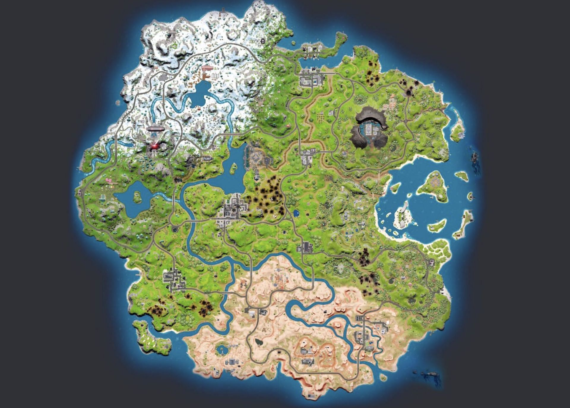 Current map (Image via Fortnite.GG)