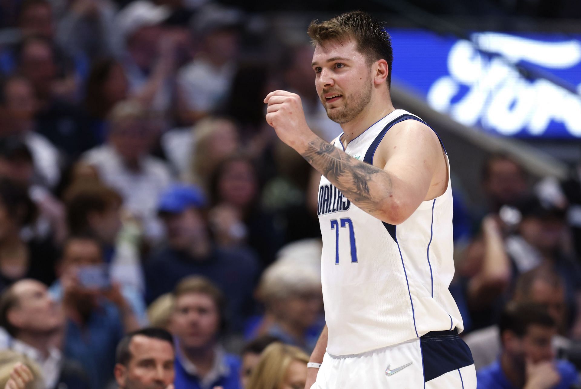 Luka Doncic of the Dallas Mavericks in the Western Conference Semifinals