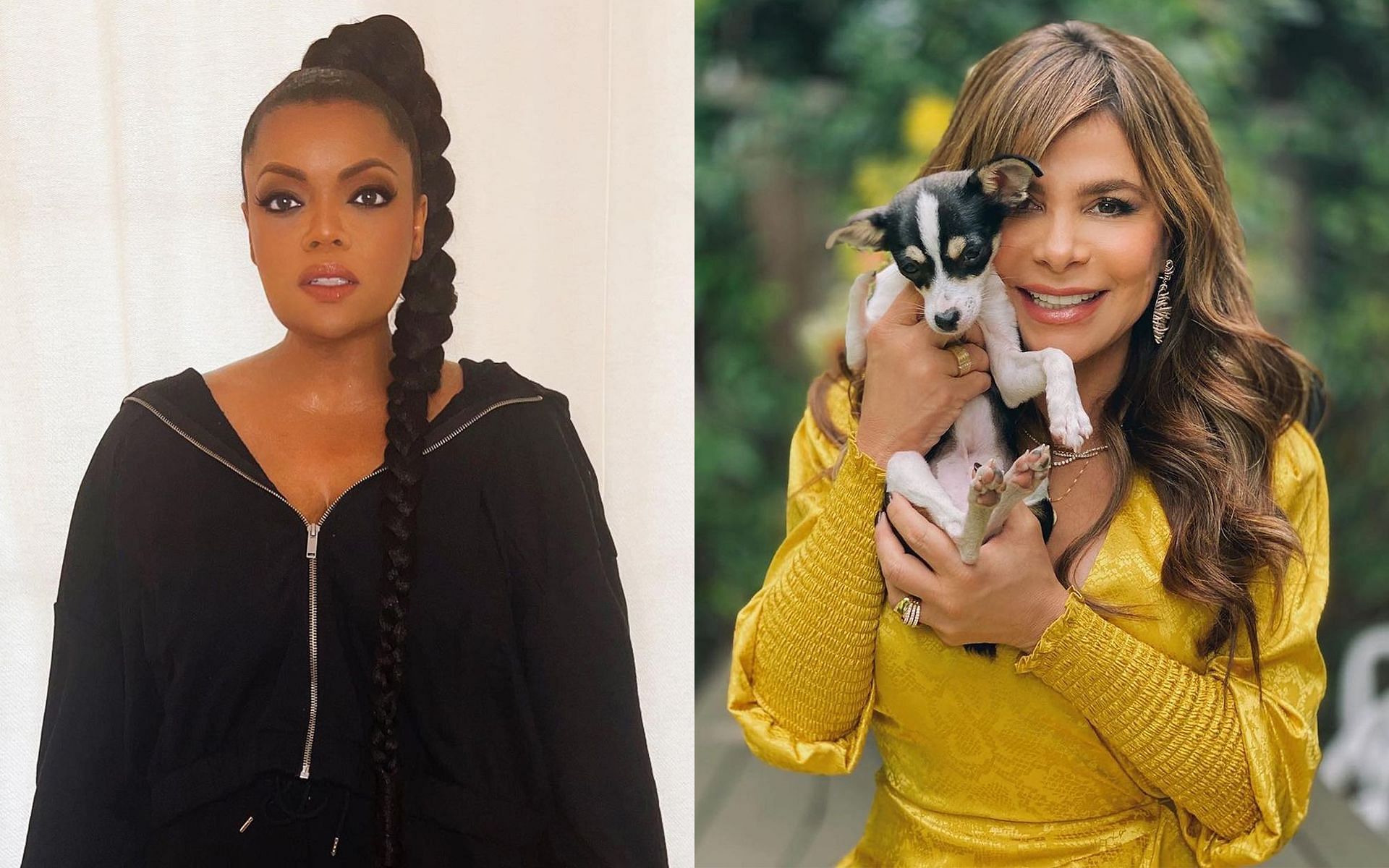 Paula Abdul is the richest judge on The American Rescue Dog Show followed by Yvette Nicole Brown (Image via @yvettenicolebrown and @paulaabdul/Instagram)