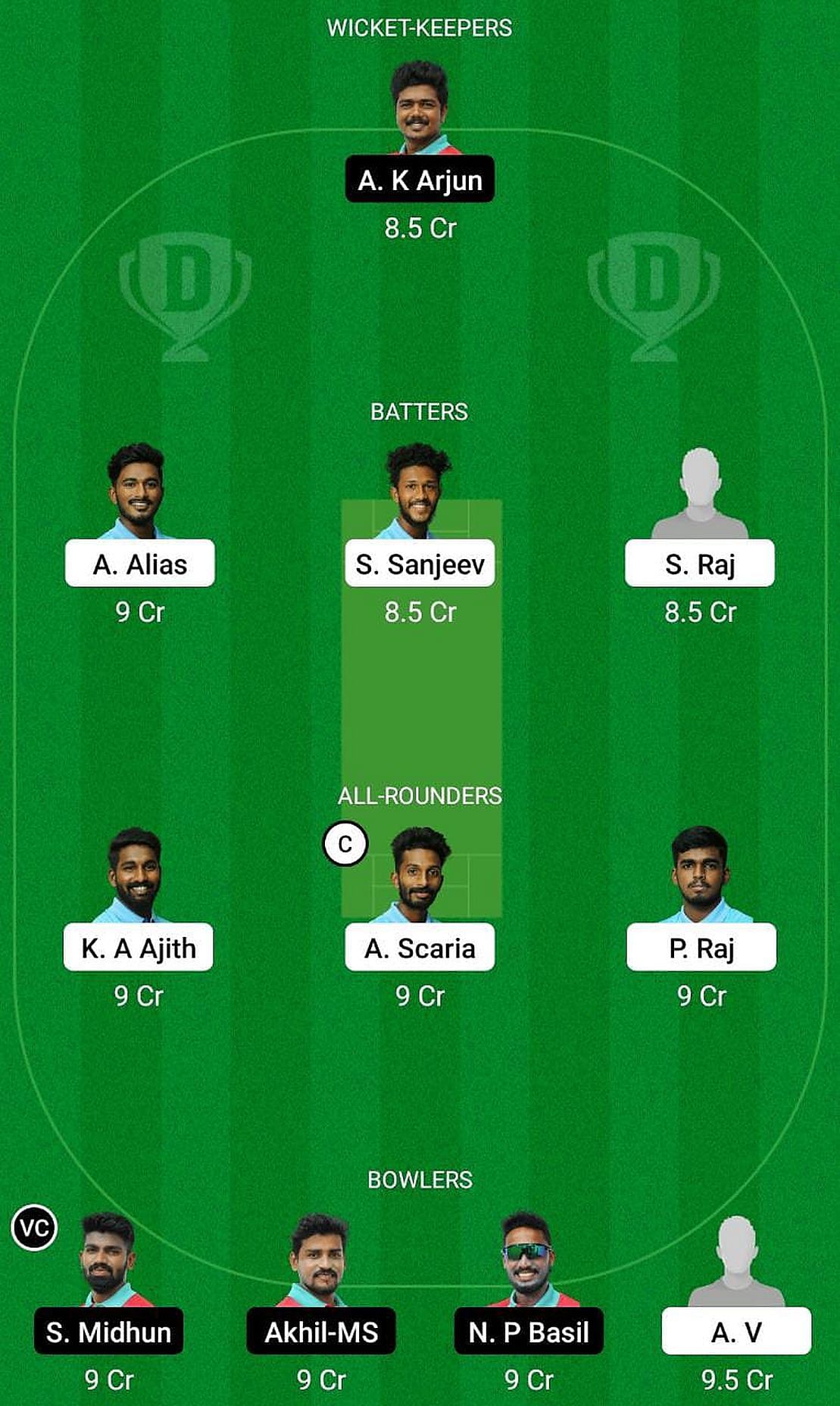 MRC vs AGR Fantasy Suggestion Team 1