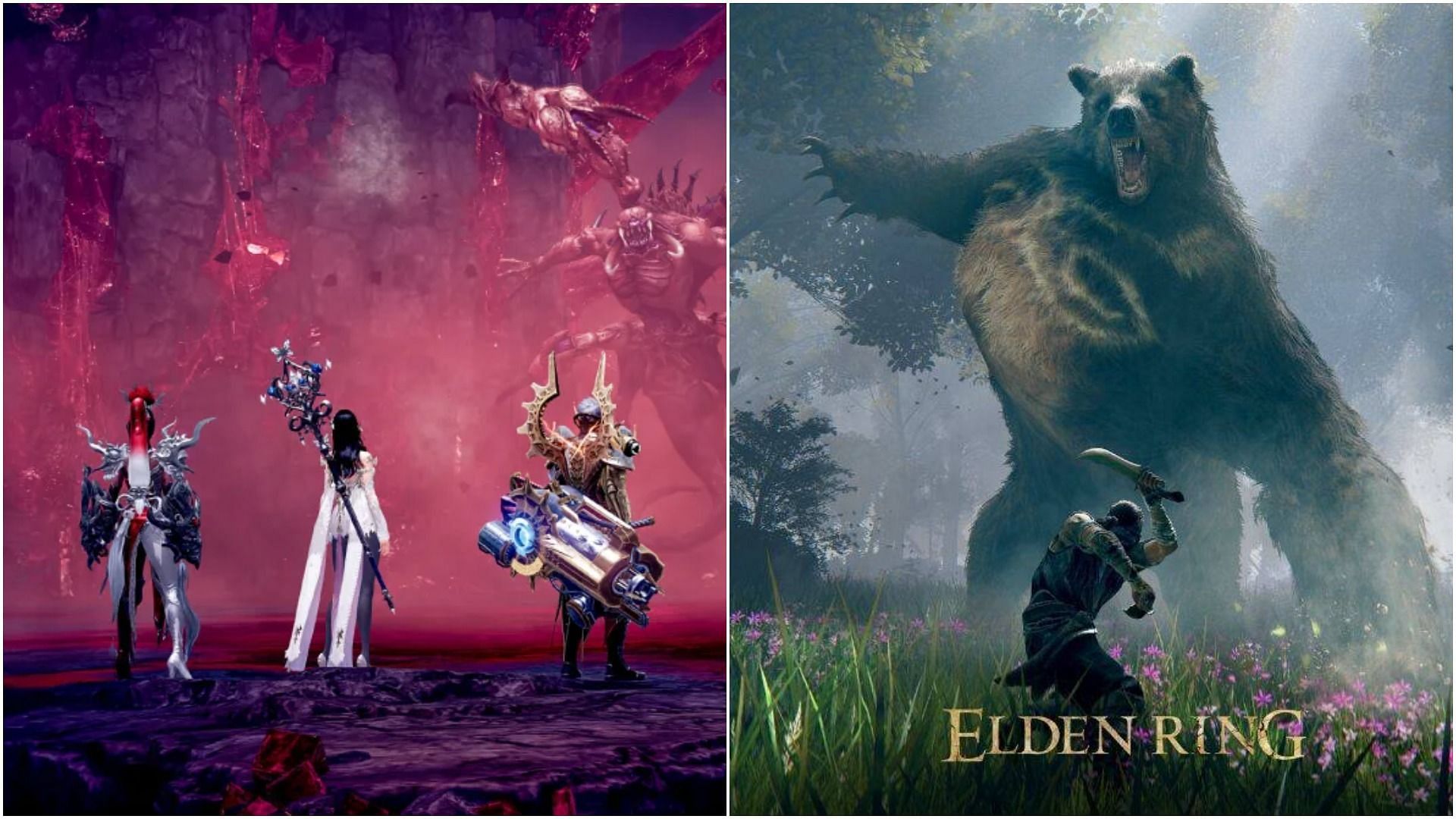 Games like Elden Ring have affected the initial hype around Lost Ark (Images via Amazon Games, FromSoftware)