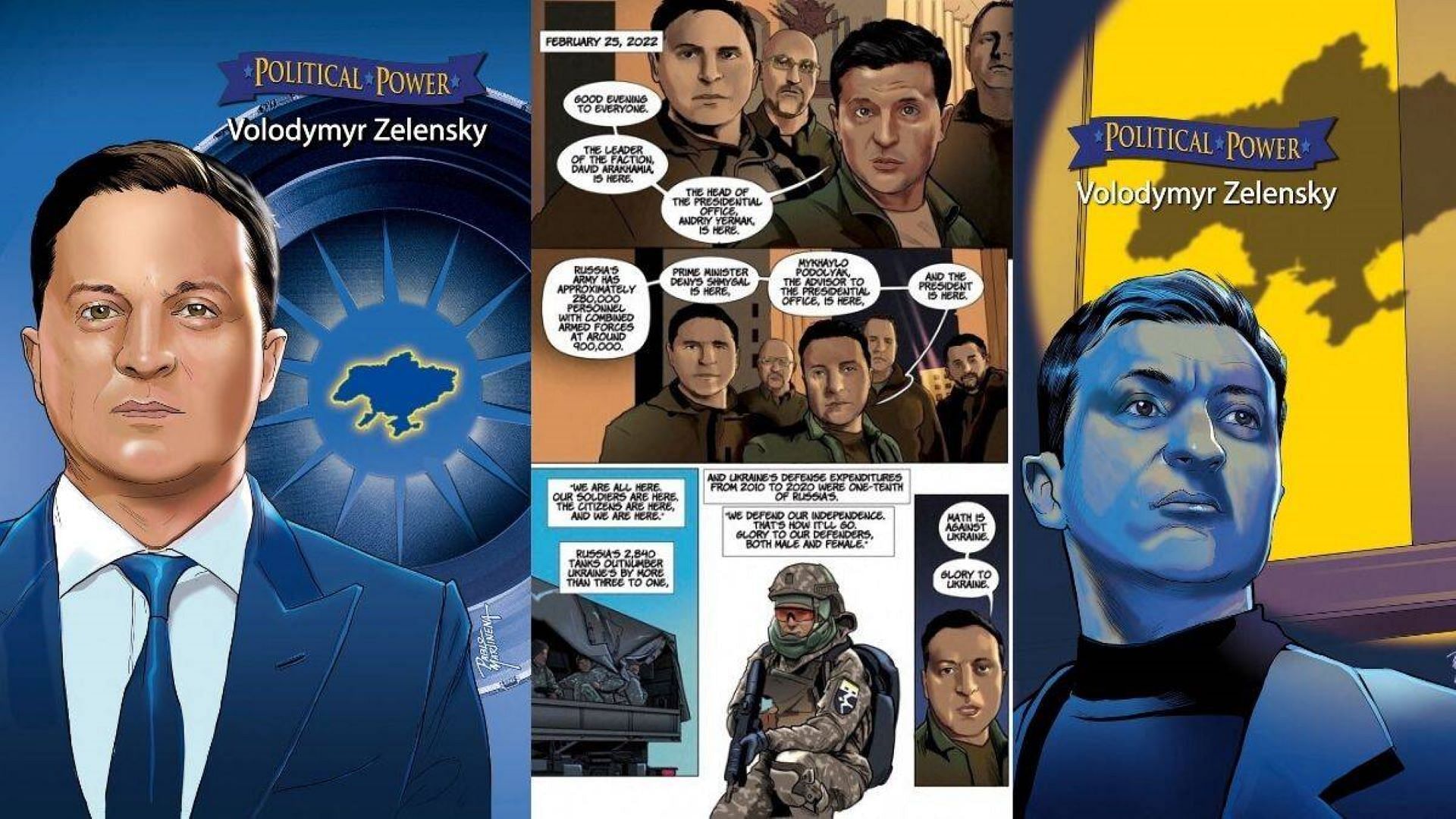 TidalWave Comics released a comic book based on the life story of Ukraine&#039;s president (Image via TidalWave Comics)