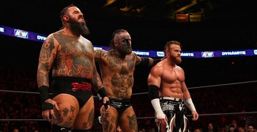 AEW stars Brody King, Malakai Black, and Buddy Matthews of The House of Black.