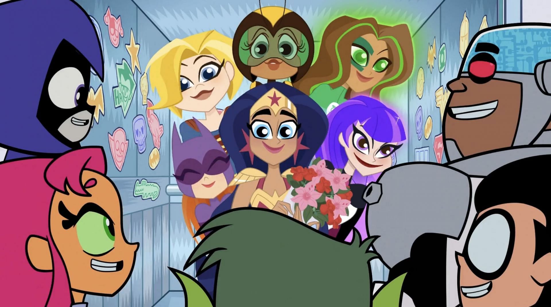 Teen Titans and Super Hero Girls (Image via Cartoon Network)