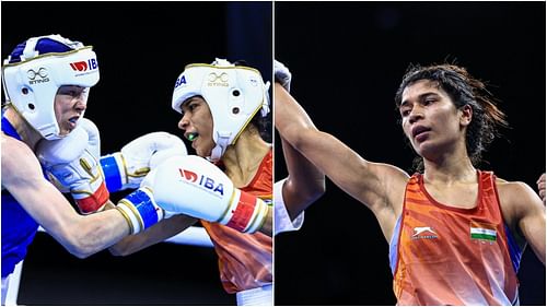 IBA Women’s World Boxing Championships: Nikhat Zareen during her bout (Pic Credits: BFI)