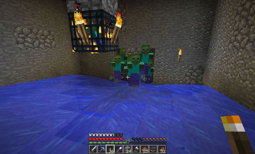 How to get the zombie xp farm in Minecraft Bedrock Edition