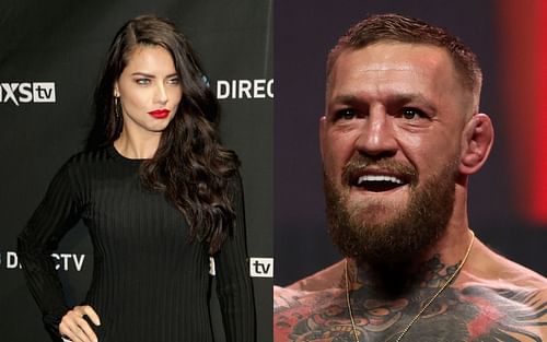 Adriana Lima (left); Conor McGregor (right)