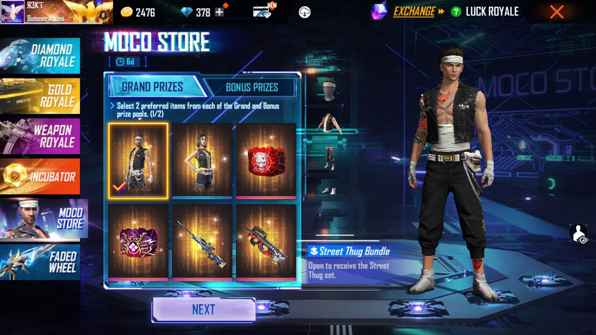 Hacker Store in Free Fire: How to get Jack of 4 trades bundles