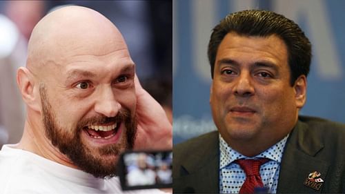 Tyson Fury (left), Mauricio Sulaiman (right) [images courtesy of Getty]