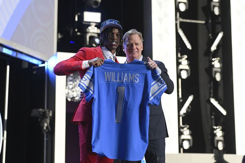 Jameson Williams Wears Red Highwater Pants & Sneakers to NFL Draft –  Footwear News