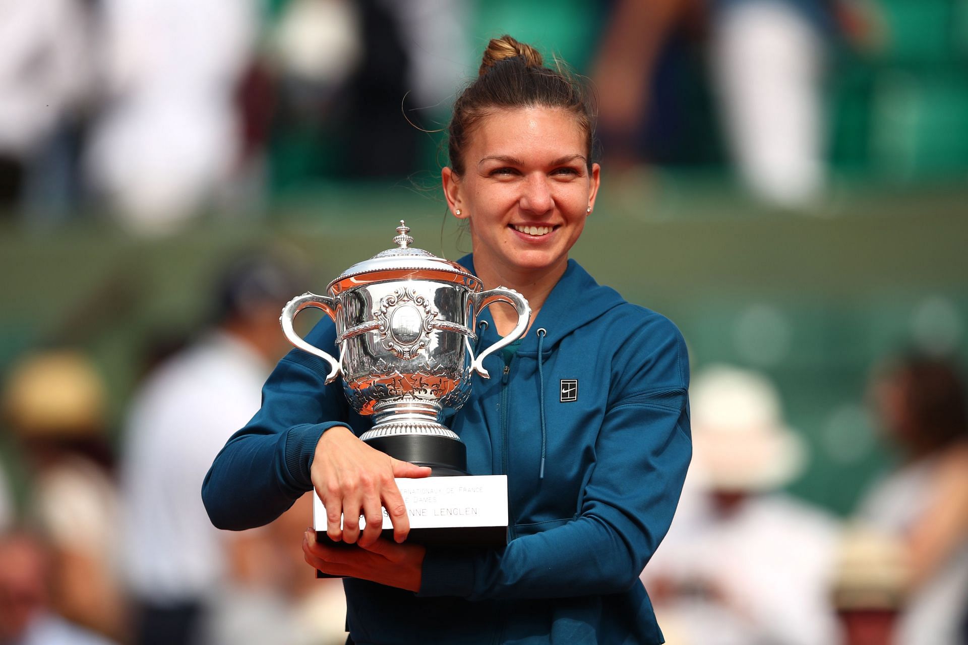 Simona Halep at the 2018 French Open