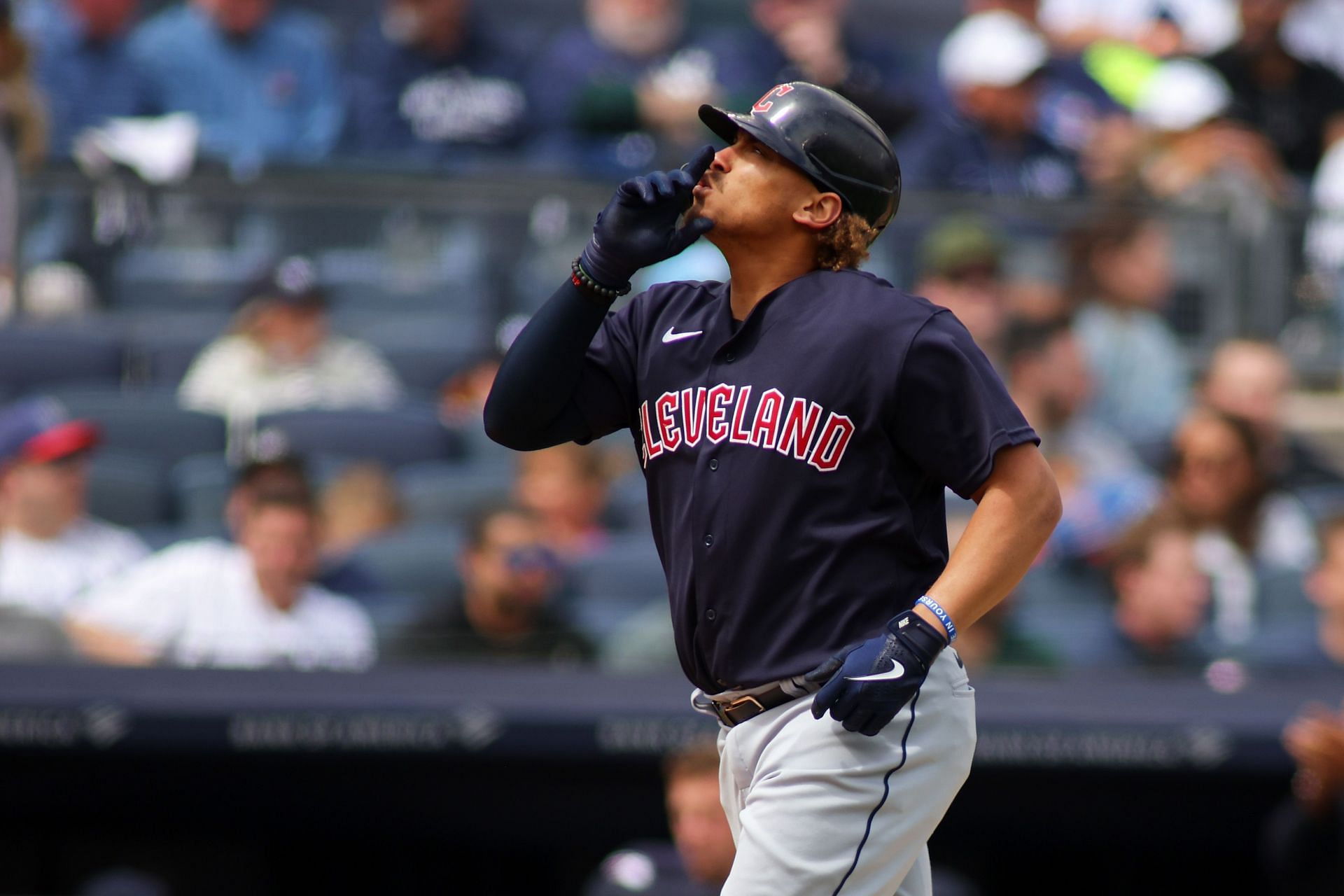 Cleveland outfielder Josh Naylor helped his team back into second place in the AL Central.