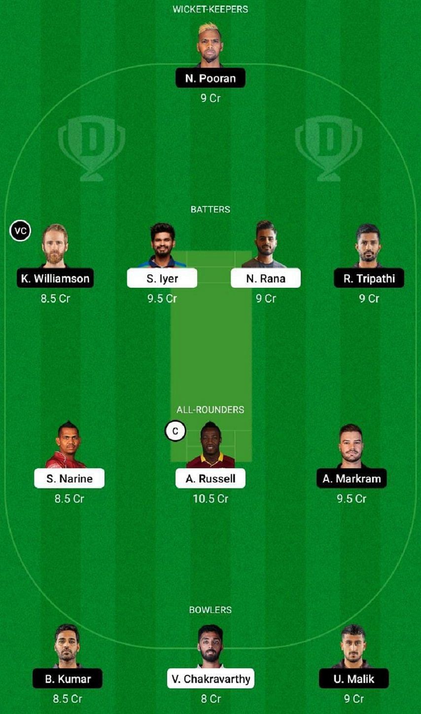 KKR vs SRH Dream11 Fantasy Tip #1 - IPL 2022.