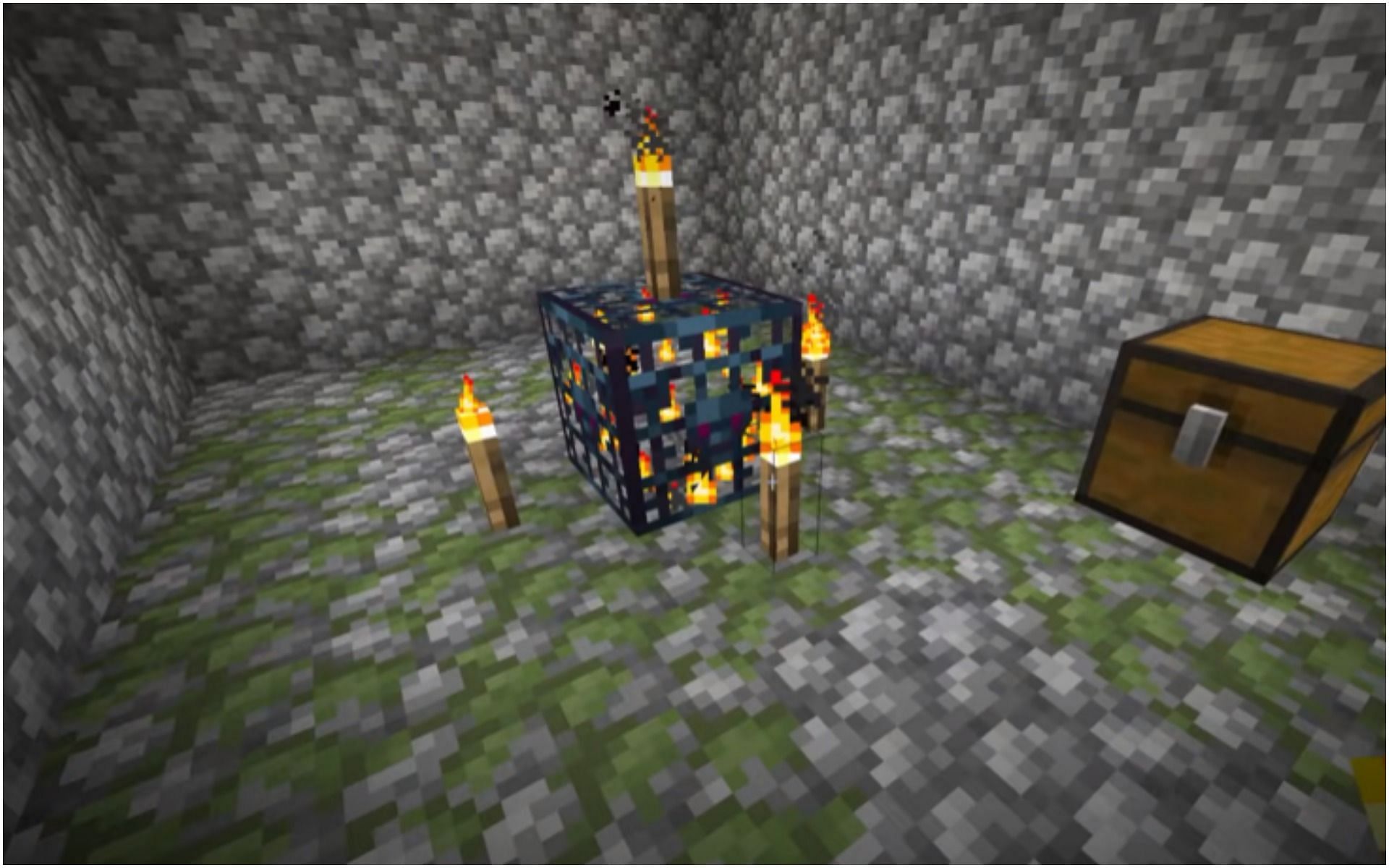 Light sources prevent hostile mobs from spawning (Image via YouTube/Kmond)