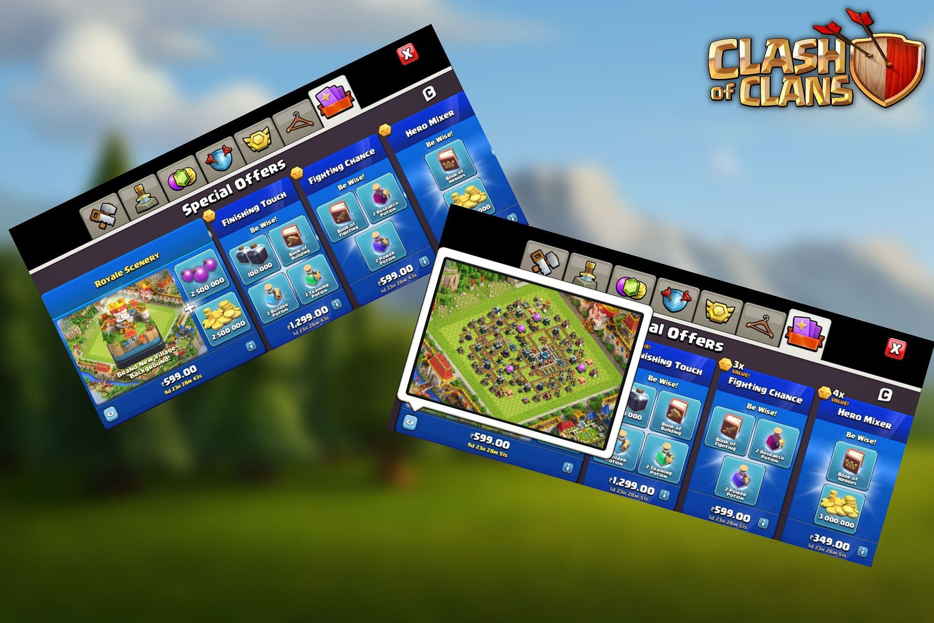 The Royale Scenery Offer in Clash of Clans (Image via Sporstkeeda)