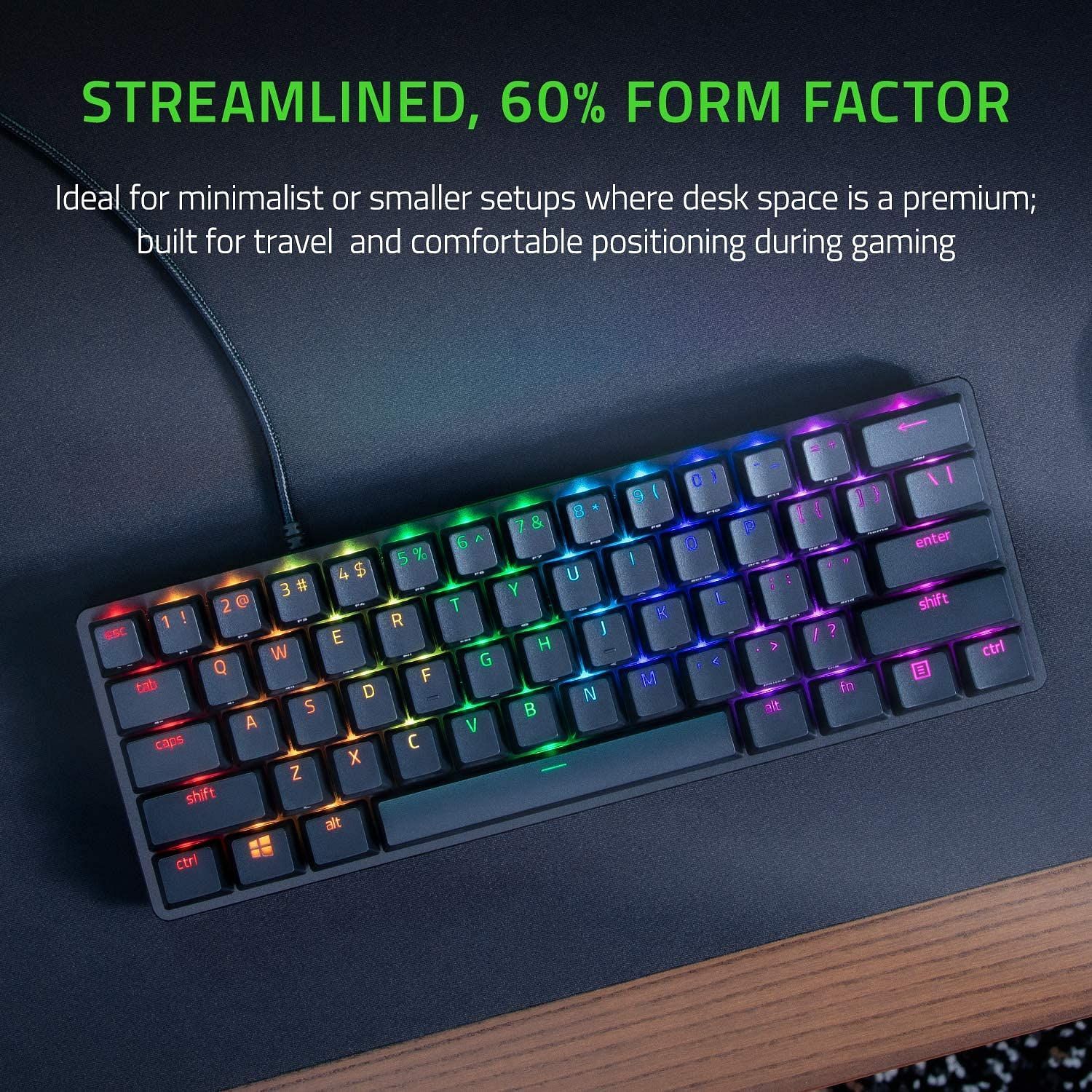 The Razer Huntsman Mini is a great 60% gaming keyboard (Image via Razer)