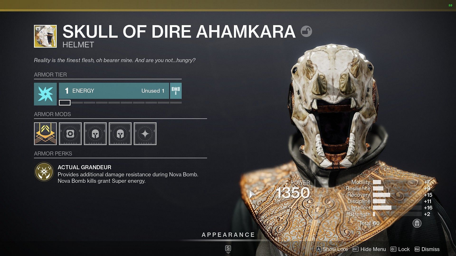 Skull of Dire Ahamkara (Image via Destiny 2)