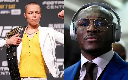 Rose Namajunas (left); Kamaru Usman (right)