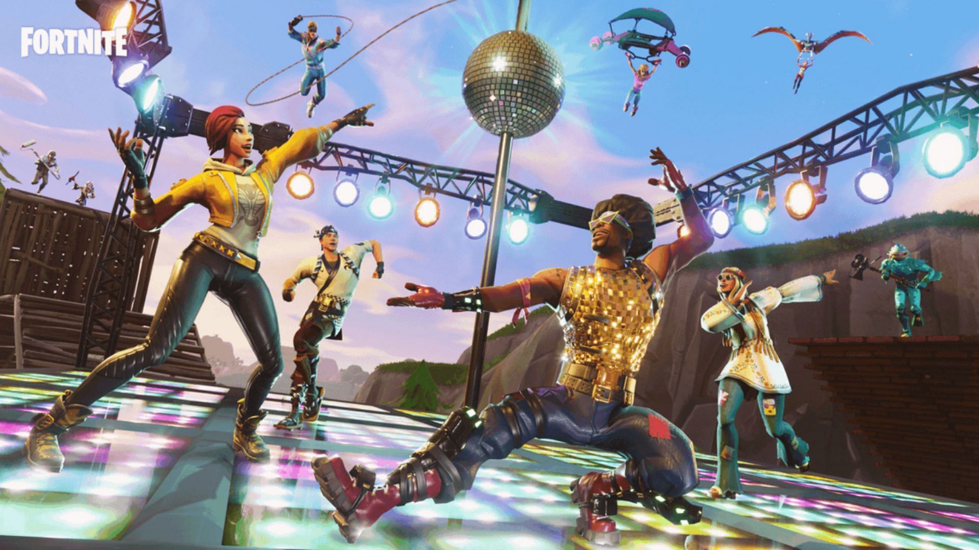 Players don their favorite cosmetics and emote to celebrate International Dance Day (Image via Epic Games)
