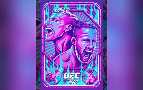 UFC 274 artist series poster [Image via @ufc on Instagram]