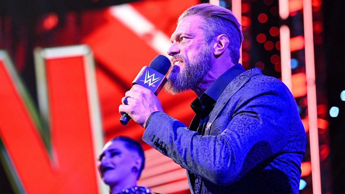Edge had shorter hair during his segment on WWE RAW