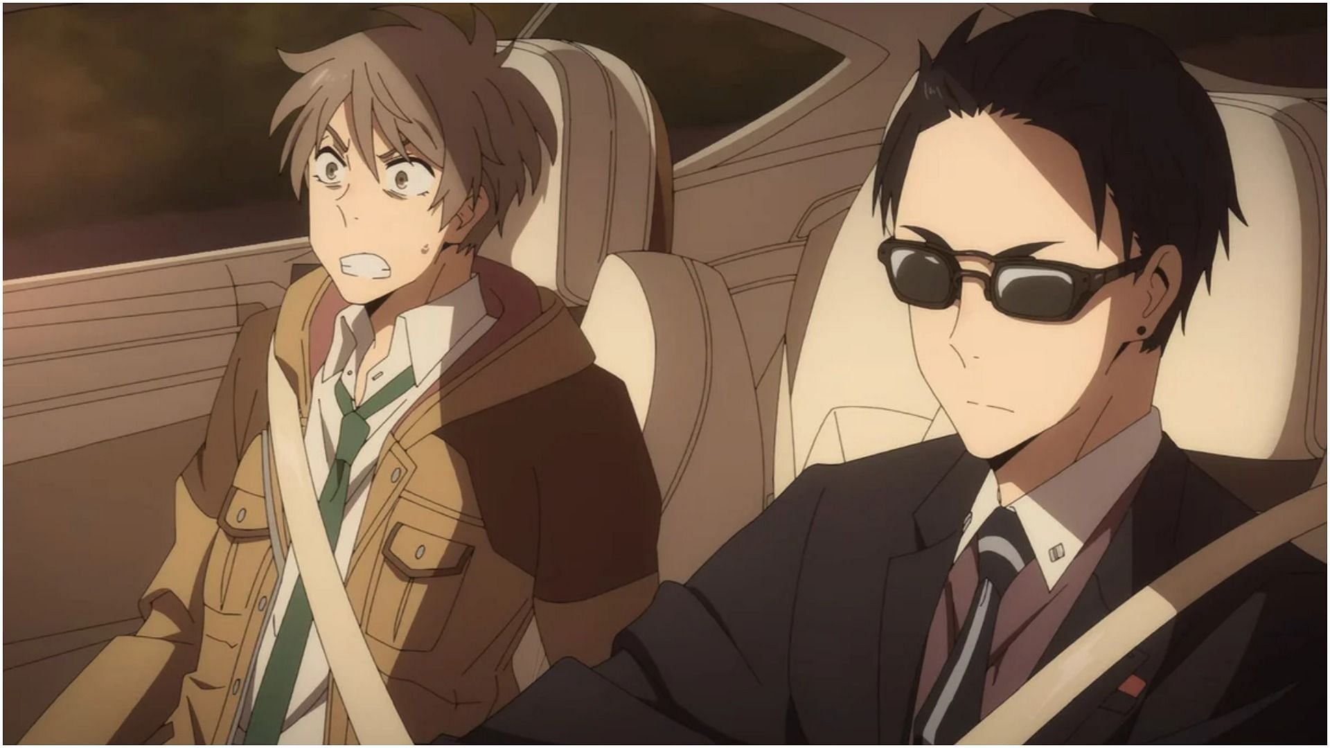 Kanbe and Haru as seen in the anime The Millionaire Detective Balance: Unlimited (Image via CloverWorks)