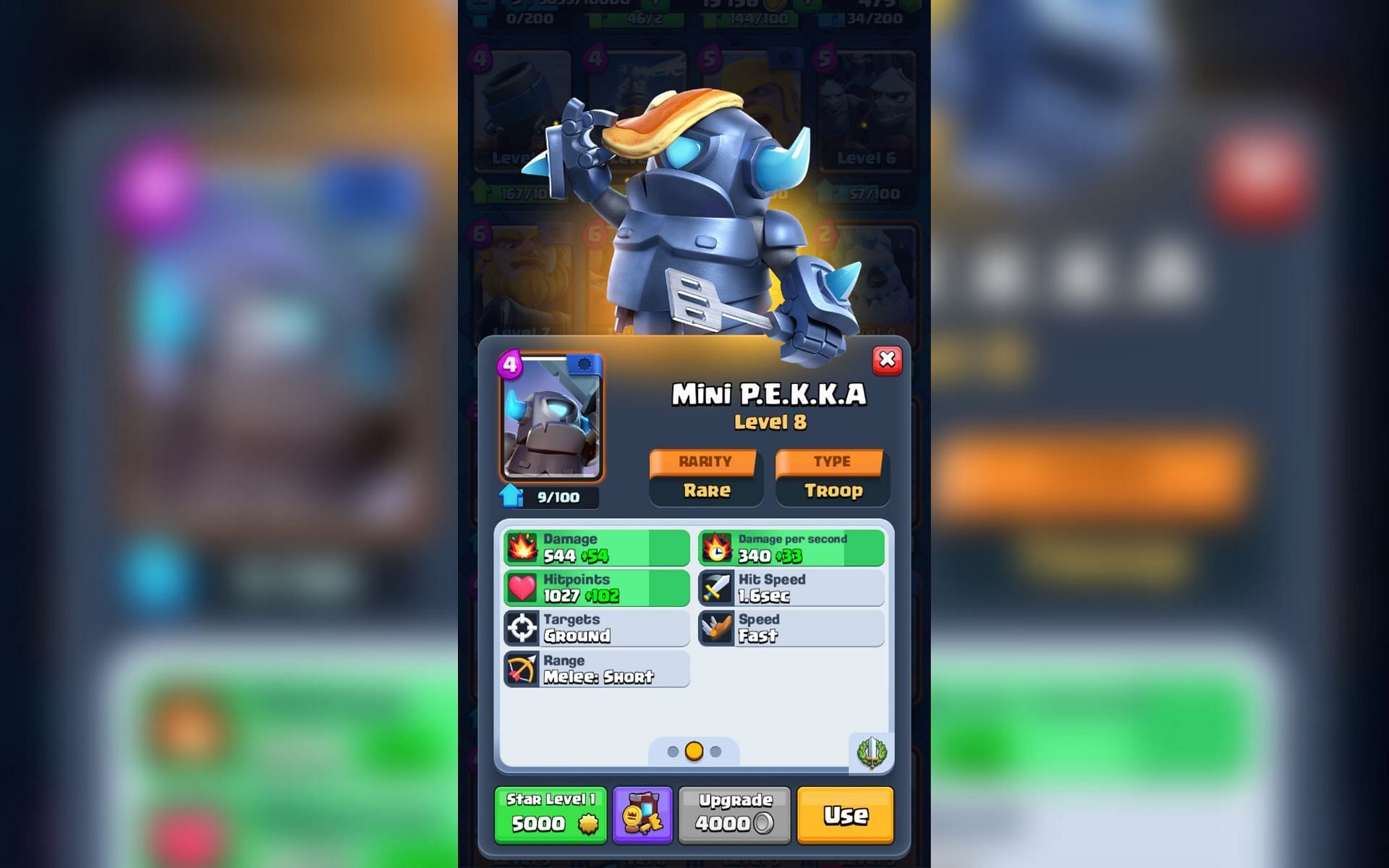 The Mini Pekka card in Clash Royale (Image via Sportskeeda)