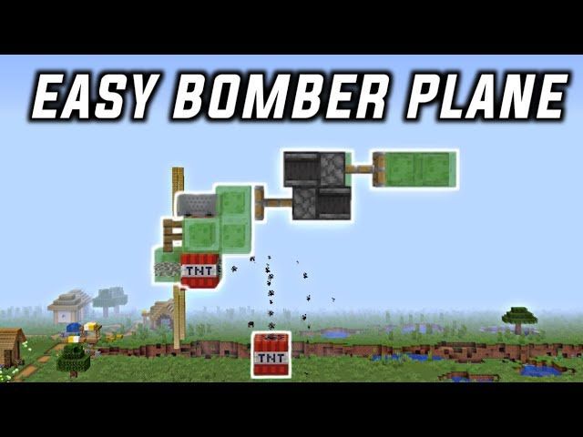 How To Make A Bomber Plane In Minecraft