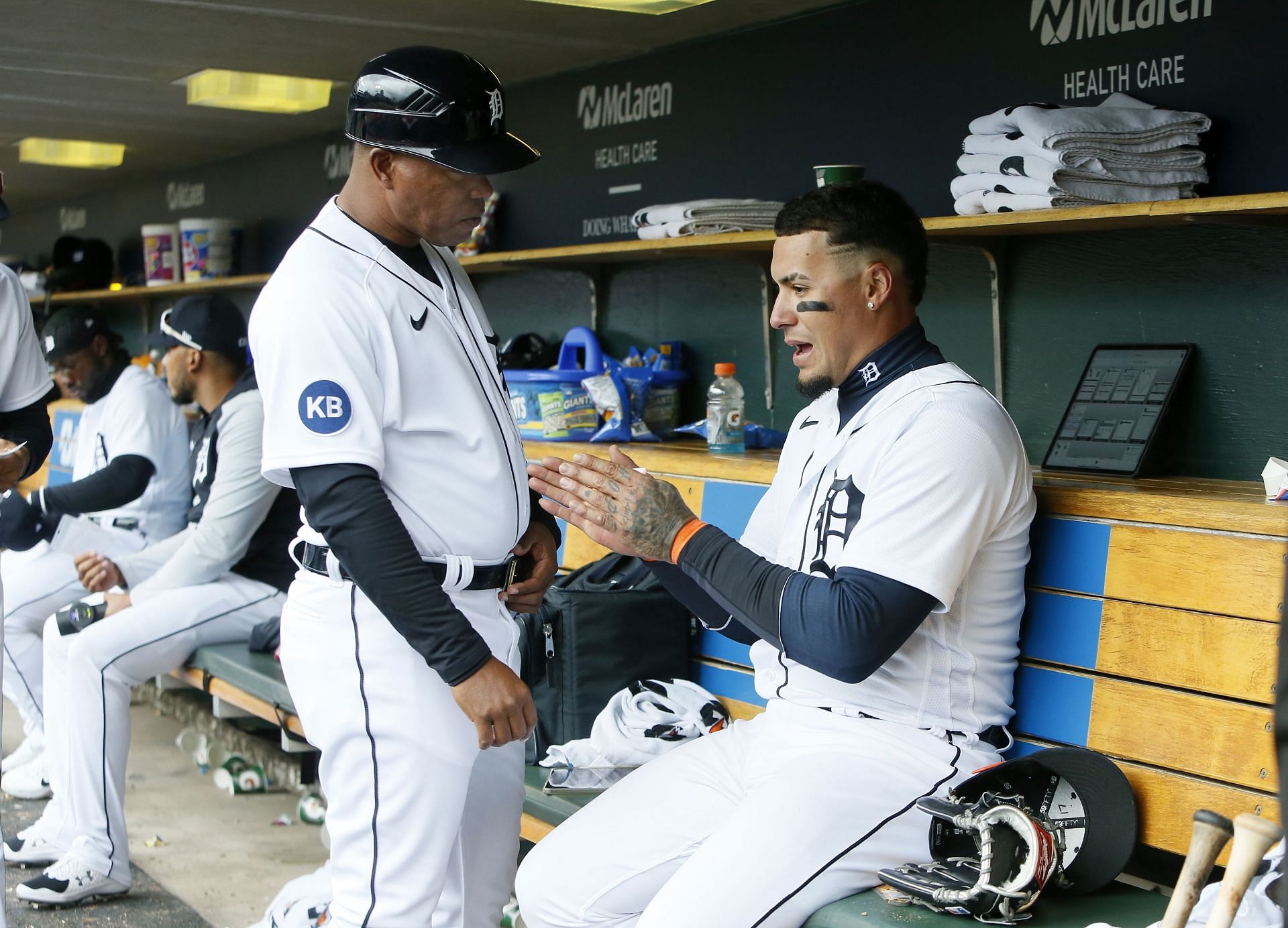 Detroit Tigers shortstop was ejected on Monday following a colorful exchange with an umpire.