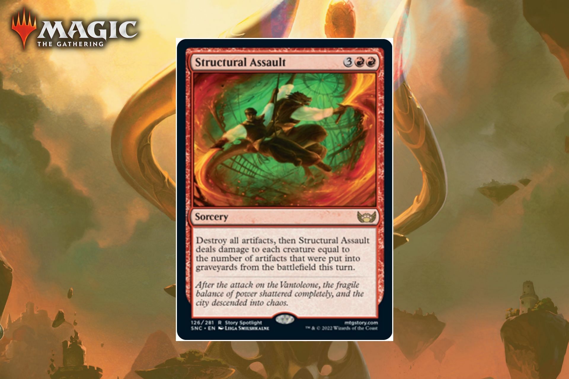 Structural Assault is unrivaled artifact destruction for just five mana (Image via Sportskeeda)