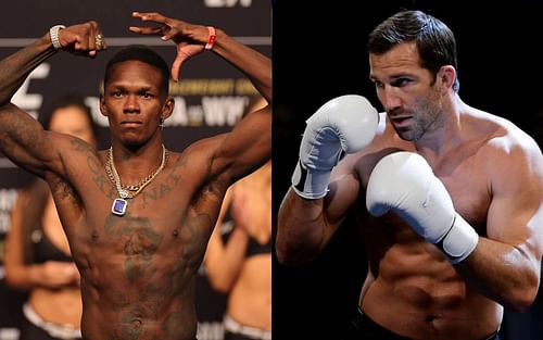 Israel Adesanya (left) and Luke Rockhold (right)