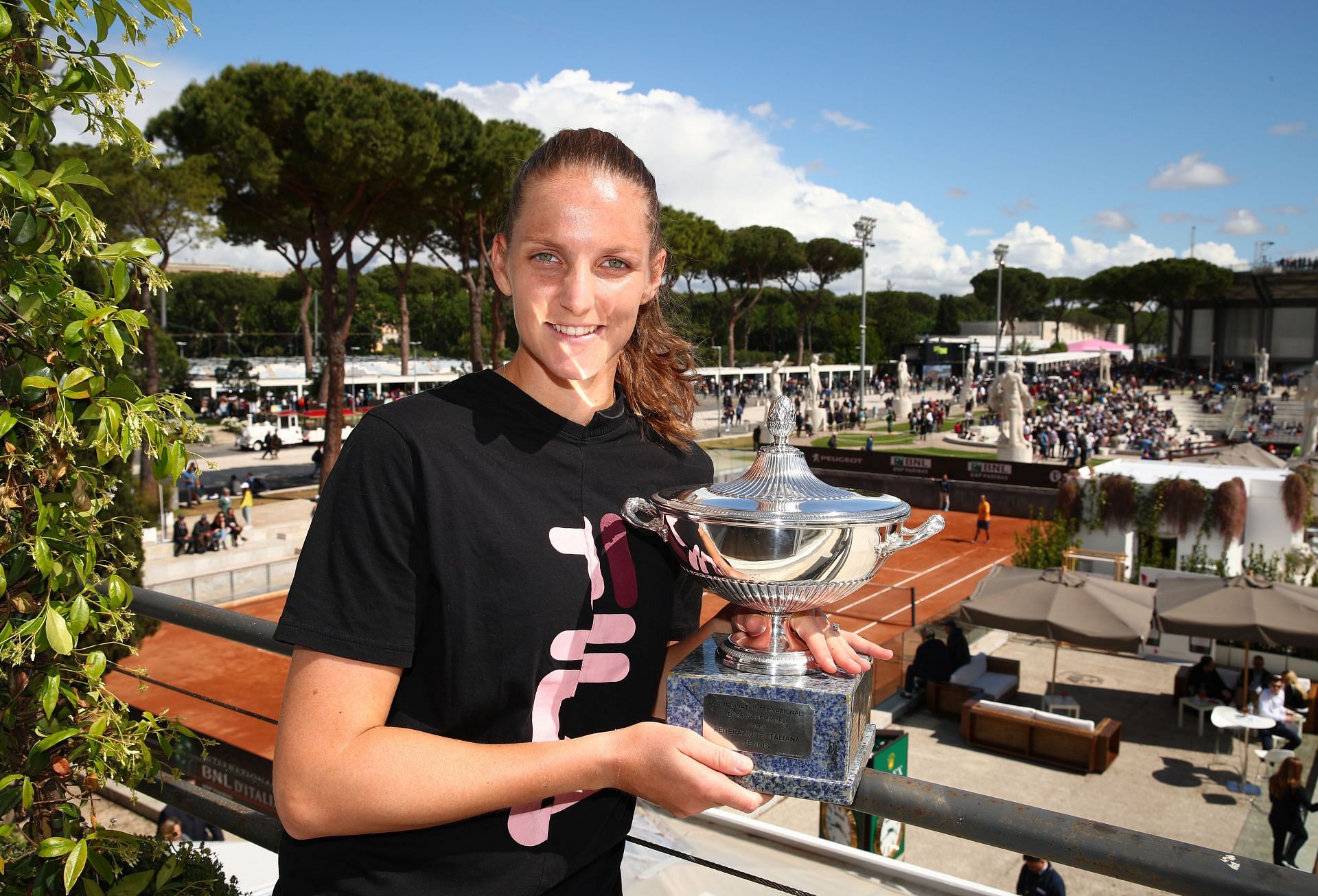Karolina Pliskova at the 2019 Italian Open.