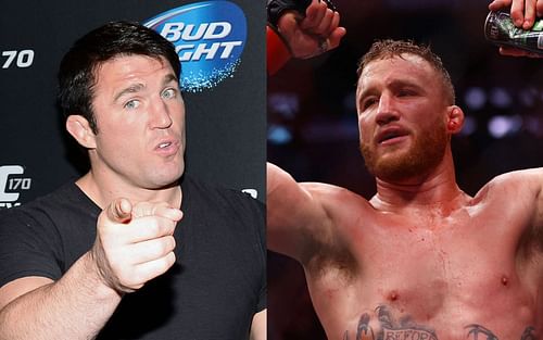 Chael Sonnen (left), Justin Gaethje (right)