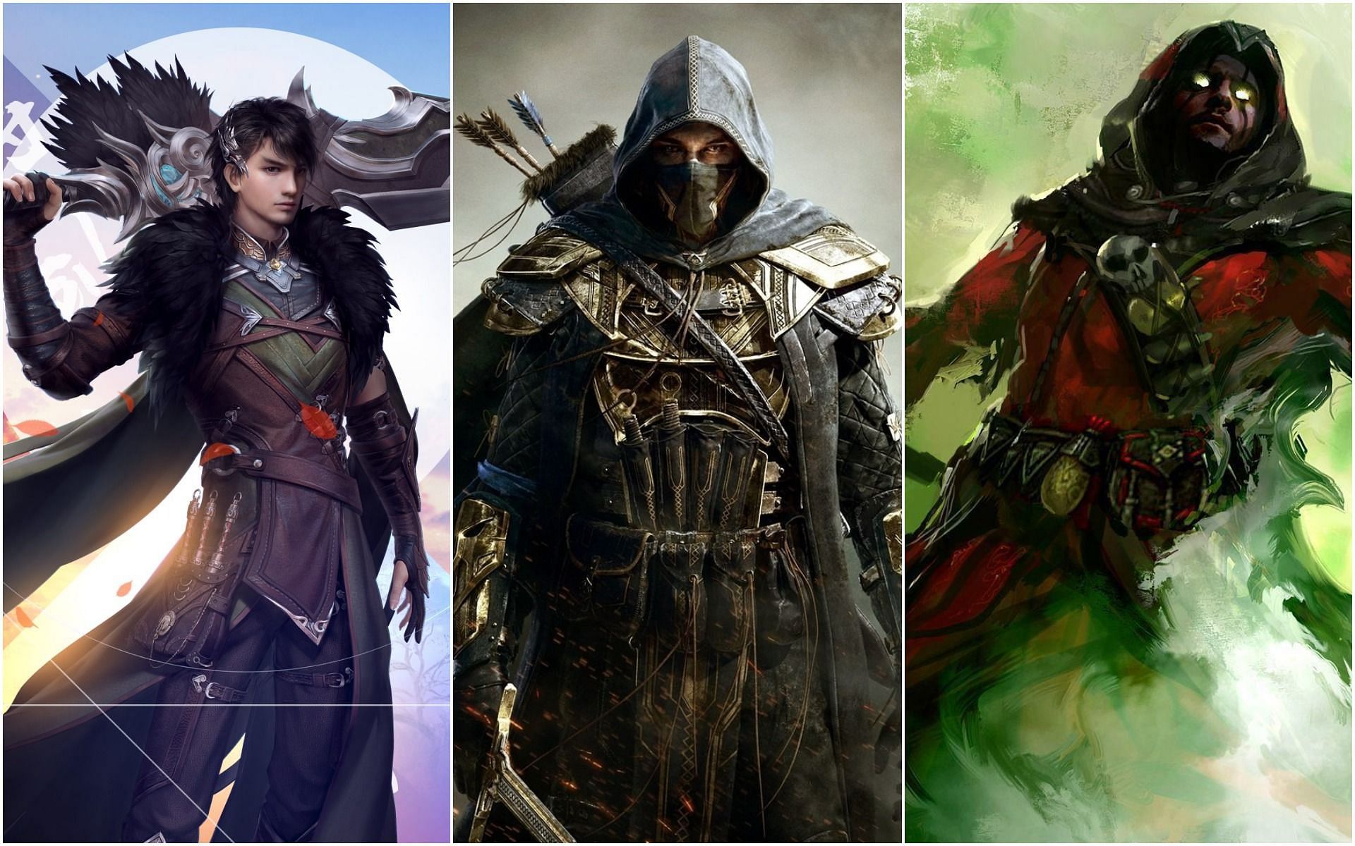 Best MMOs you can dive into without worrying about monthly subscriptions (Image via Zenimax, ArenaNet, and Gameforge)