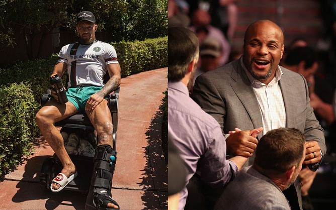 Conor McGregor is being considered for 155lbs title contention despite not having merit, says Daniel Cormier - "You can't roll the guy out there in a wheelchair"
