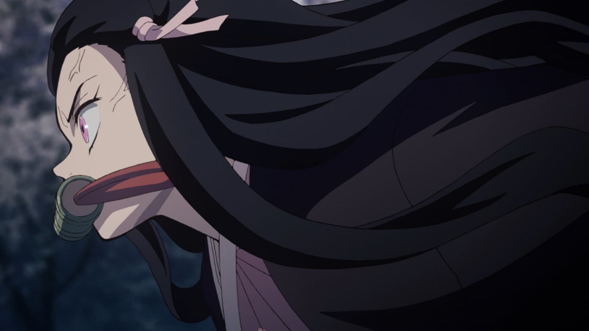 Nezuko, as seen in Demon Slayer (image via Studio Ufotable)