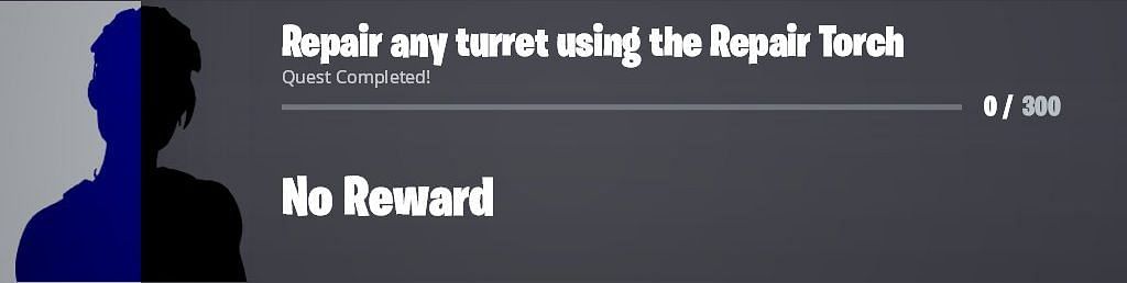 Repair a turret in Fortnite Chapter 3 to earn 20,000 experience points (Image via Twitter/iFireMonkey)