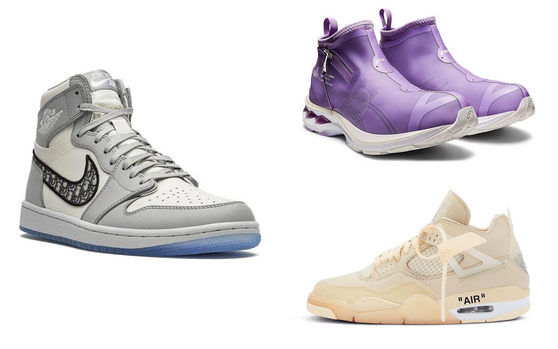 5 of the best designer sneaker collaborations over the years (Image via Nike and ASICS)