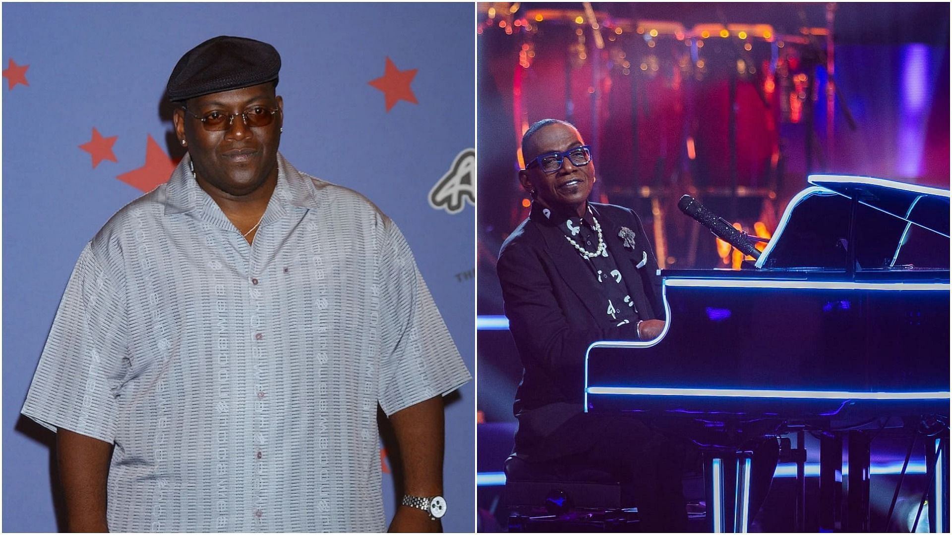 Randy Jackson before and after his weight loss (Image via Gregg DeGuire/Getty Images, and randyjackson/Instagram)