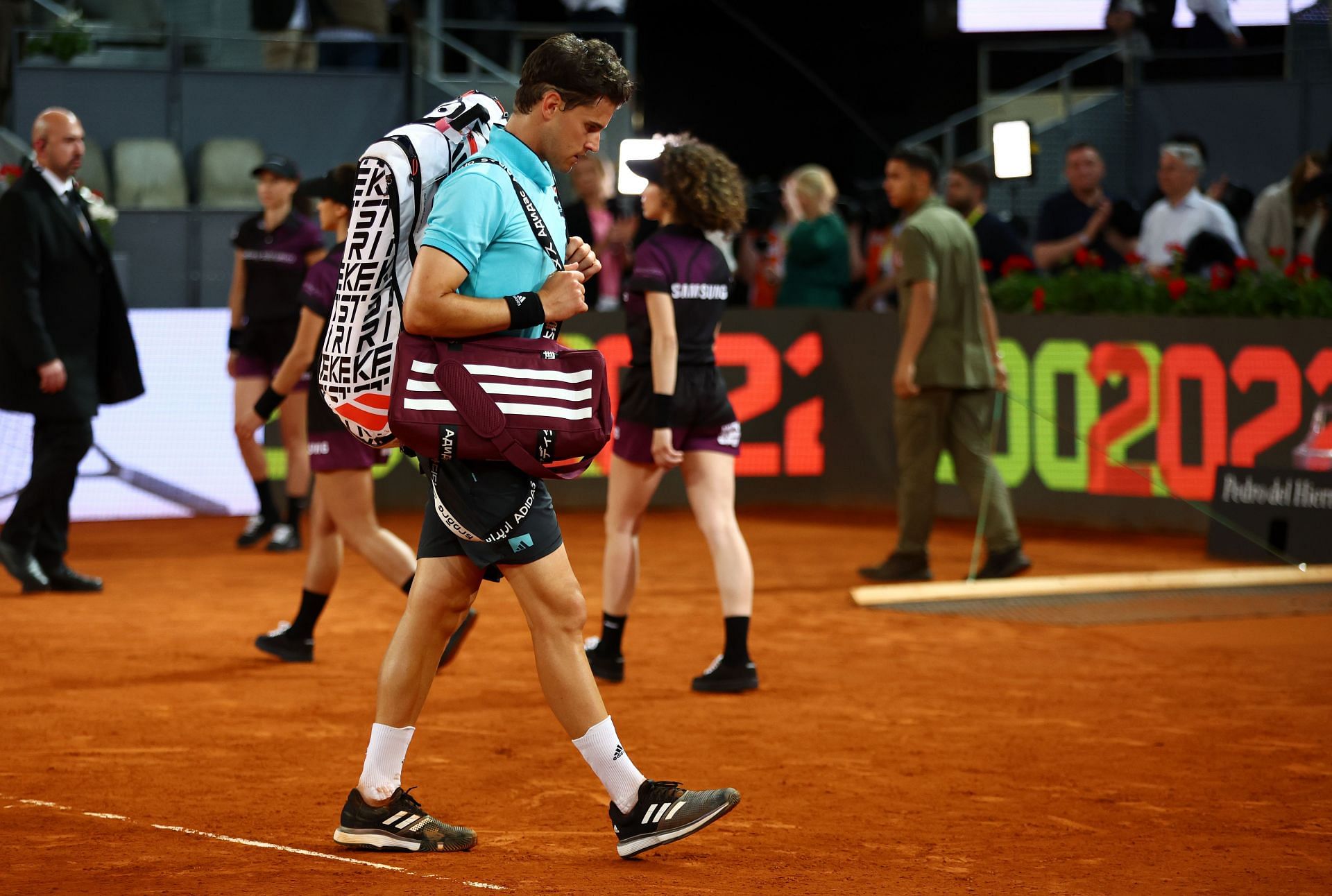 Dominic Thiem after his Madrid Open defeat to Andy Murray.