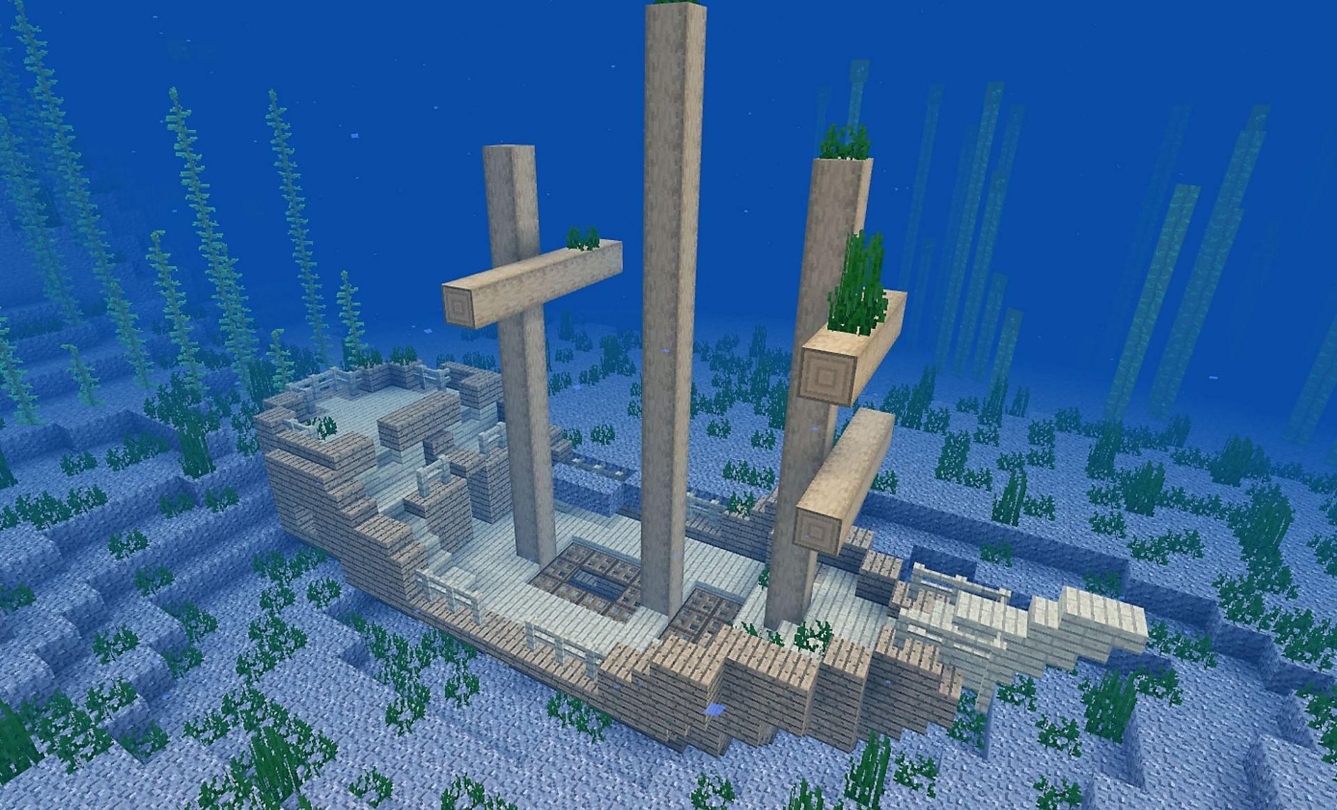Shipwreck (Image via Minecraft Education Edition)